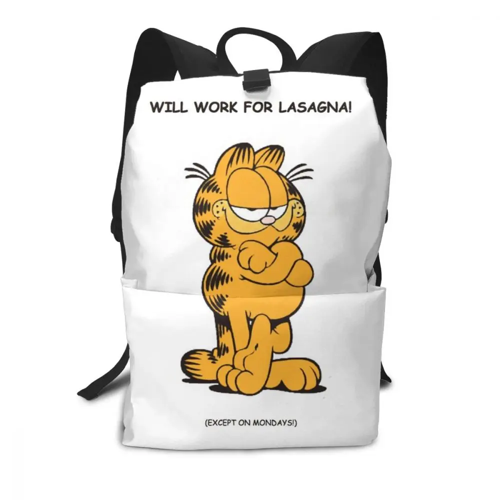 Рюкзак с гарфилдом классические Юмористические рюкзаки Garfield модная сумка узором