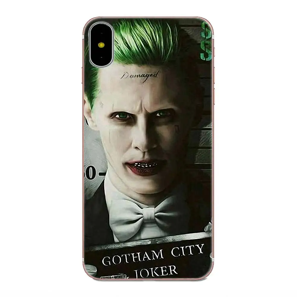 Джокер и Харли Куинн Мода для Apple iPhone 4 4S 5 5C 5S SE 6 6S 7 8 Plus X XS Max XR мягкий