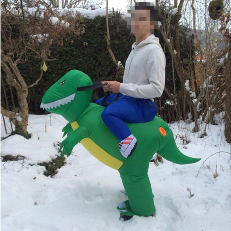 Надувной костюм динозавра для Хэллоуина взрослых мужчин карнавала вечеринки