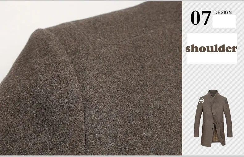 Mwxsd зимние повседневные мужские шерстяные куртки и пальто для мужчин slim fit бизнес коричневый шерстяной пальто куртка мужская шерстяная верхняя одежда