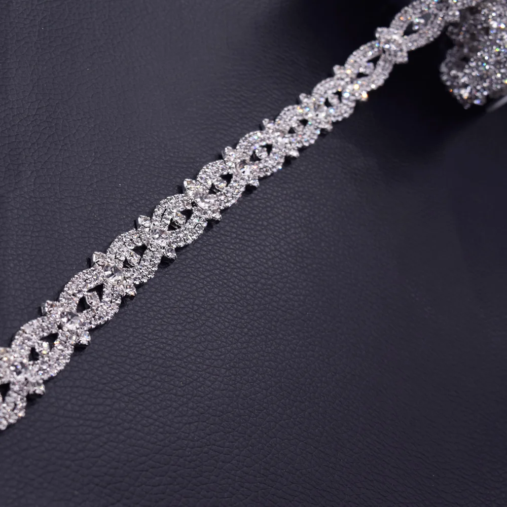 Оптовая продажа модная блестящая цепочка сделай сам с кристаллами и стразами