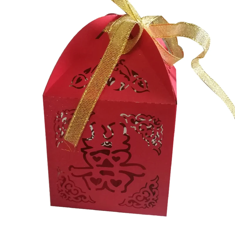 Подарочная коробка для свадебной вечеринки в китайском стиле с двойным рисунком