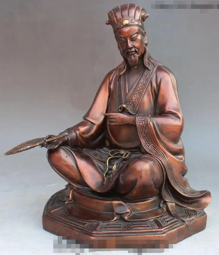 10-дюймовая китайская медная история милитаристский статистка-Фантазер Zhuge Liang