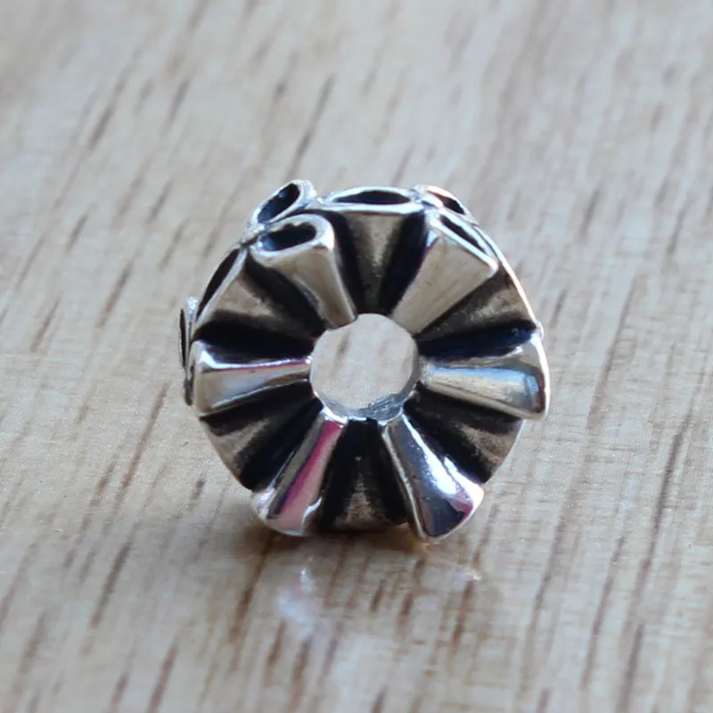 Подвески из стерлингового серебра 925 пробы с тремя цветами и бусинами фирменный