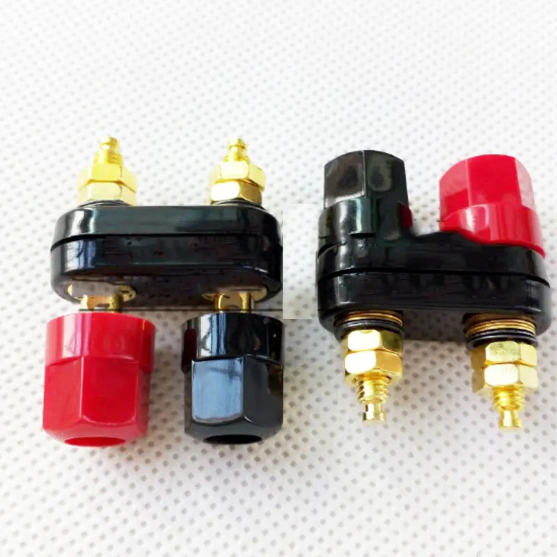 Банановые вилки пара терминалов красный черный усилитель Терминал связывания