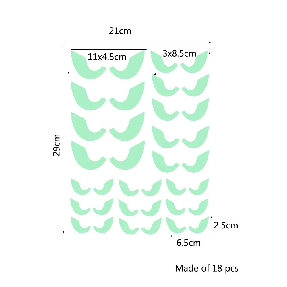 Новинка 2018 светящиеся в темноте глаза настенные стеклянные наклейки на Хэллоуин