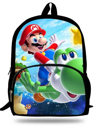 ME13 Аниме 16 дюймов Mochila супер рюкзак Марио Дети для подростков мультфильм девочка сумки детские школьные сумки Супер Марио принт От 7 до 13 лет - Цвет: ME13