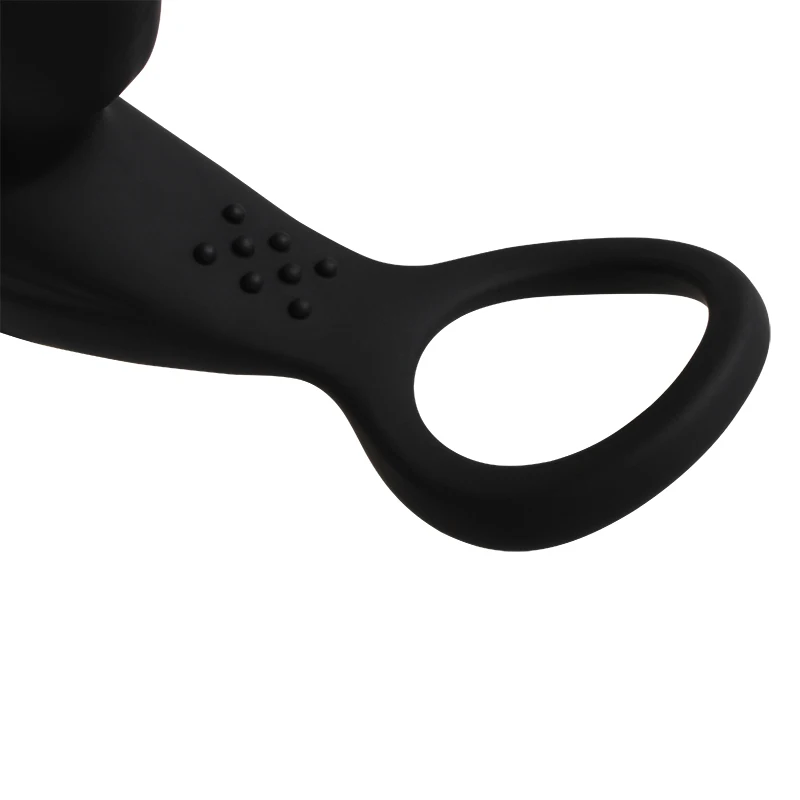 USB Перезаряжаемый массаж простаты с кольцом на член Анальная пробка