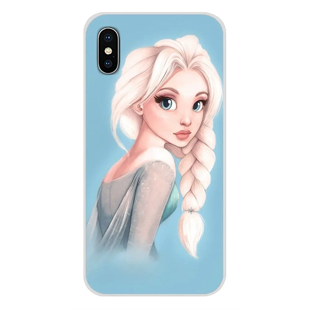Аксессуары чехлы для телефонов Чехлы Эльза Принцесса Apple iPhone X XR XS MAX 4 4S 5 5S 5C SE 6 6S 7 8