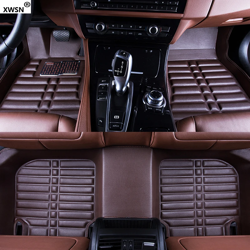 XWSN пользовательские автомобильные коврики для peugeot 107 206 207 301 307 sw 308 407 408 508 2008 4008 rcz автомобильные водонепроницаемые коврики