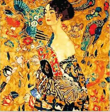 Фиолетовый Алмазная картина Gustav KLIMT 5d с маминой любовью, полная Алмазная вышивка, наборы для вышивания крестиком на Рождество, декоративные наклейки - Цвет: Фиолетовый