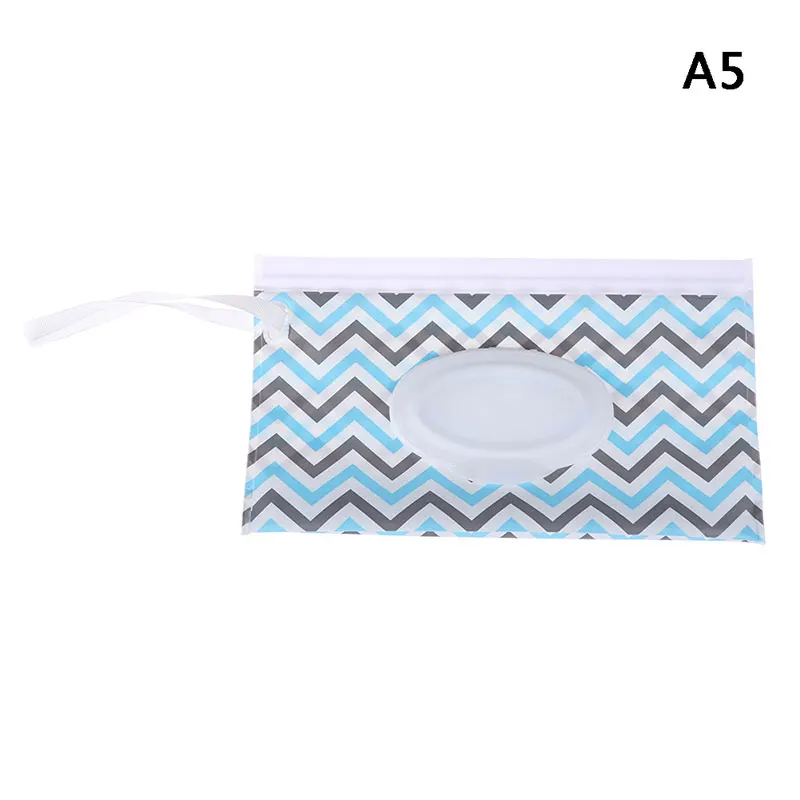 A5 Print Baby Wet Wipes Bag Reusable Wet Wipes Cover Container For Wet Wipes Baby Skin Care Travel Wipes Bag - Цвет: A5
