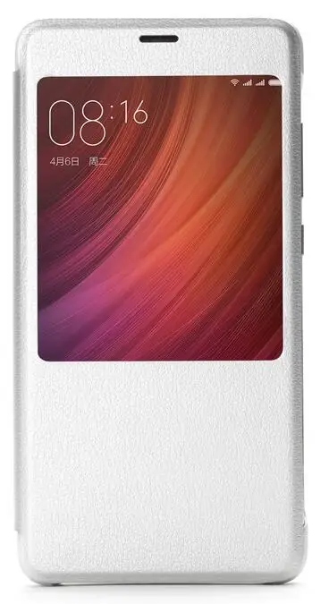 Серебристый Флип-чехол для Xiaomi Redmi Pro, чехол из натуральной кожи Xiomi Redmi Pro, тонкая защита из искусственной кожи, Xiaomi Redmi Pro Prime, 5,5 дюйма - Цвет: Серебристый