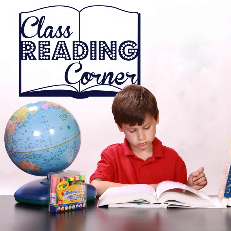 Персонализированная угловая наклейка для чтения с именем пользовательская