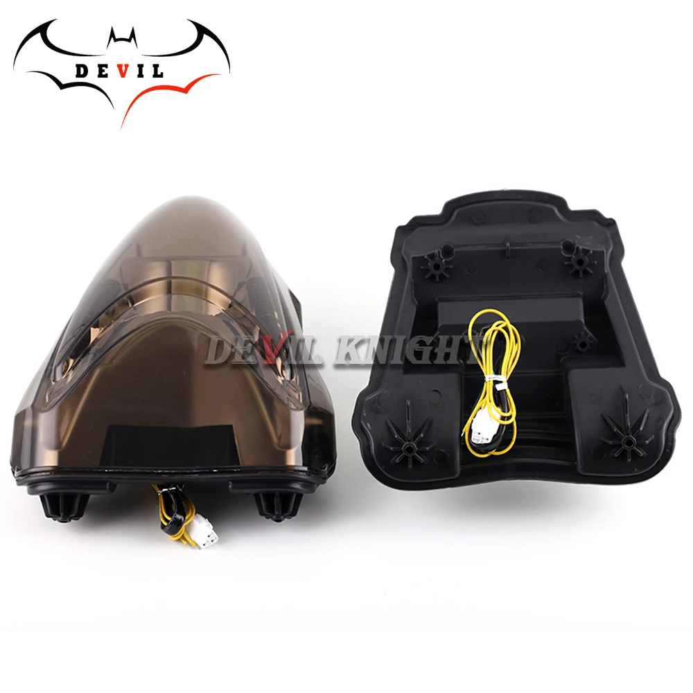 Мотоцикл светодиодный задний фонарь поворотники для SUZUKI HAYABUSA GSXR1300 2008-2016задний задний фонарь Тормозные встроенные Сигналы поворота света