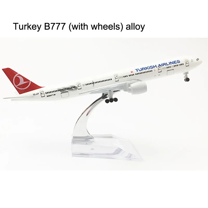Модель самолета Турецкие авиалинии 20 см модель Боинга 777 Турция 16 B777 из
