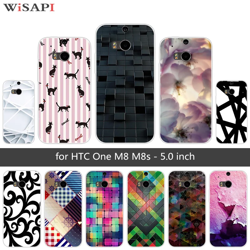 Для HTC One M8 M8S задняя крышка Мягкий ТПУ силиконовый чехол для прозрачный Чехол DIY M 8