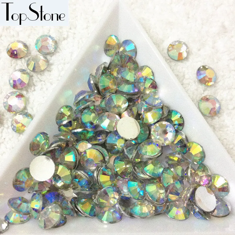 AB1 Crystal AB TopStone желе AB цвета смолы эпоксидные плоские с оборота каменные бусины 14 граней машинная резка дизайн ногтей драгоценные камни Размер 3 мм 4 мм 5 мм 6 мм - Цвет: AB1 Crystal AB