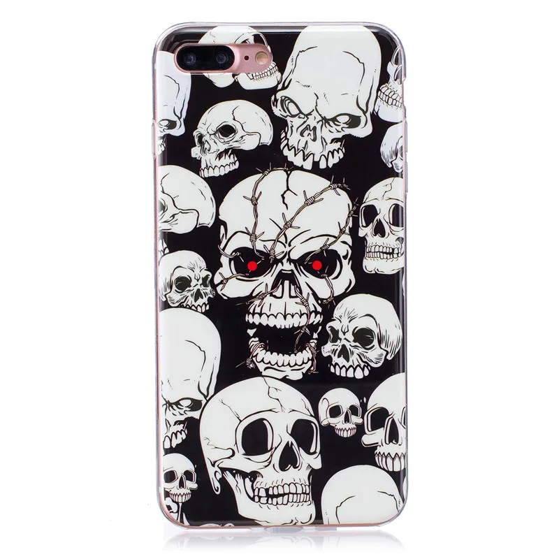 Чехол для iPhone 7 Plus 7G Блестящий Мягкий силиконовый чехол из ТПУ с аниме рисунком