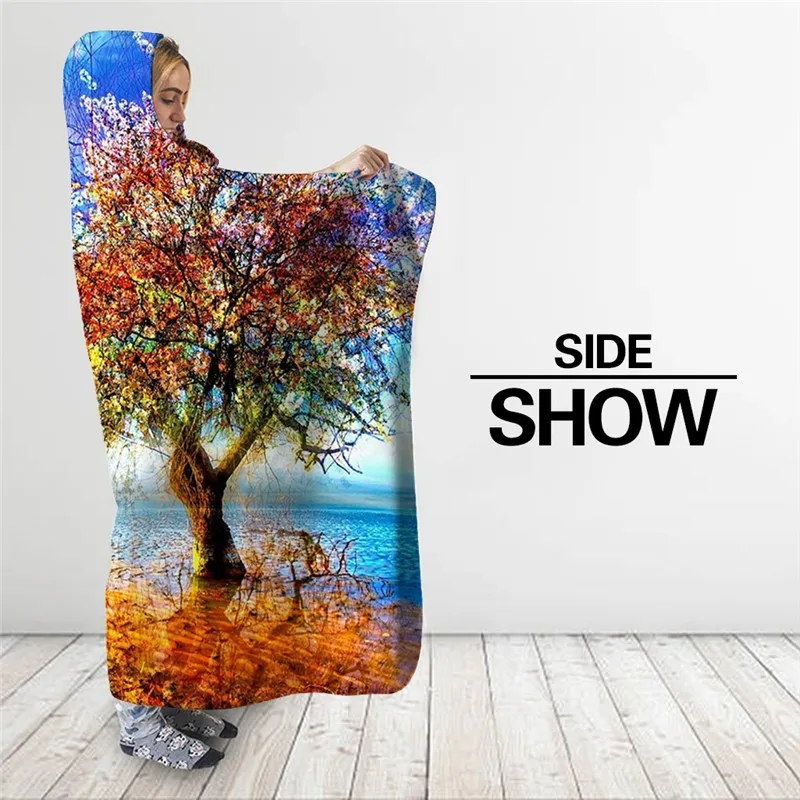 2019 МОДА комиксы с капюшоном Одеяло Диван тонкий плюшевое одеяло Модные