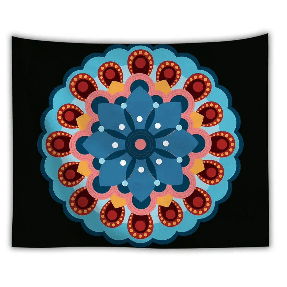 Психоделический гобелен индийская мандала настенный подвесной lapacz snow drop shipping