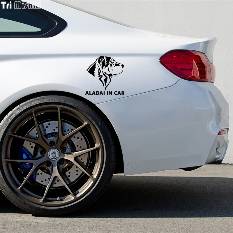 Tri Mishki HZX320# 15*15.2см alabai in car алабай в машине виниловые светоотражающие наклейки на авто наклейка для авто на заднее стекло
