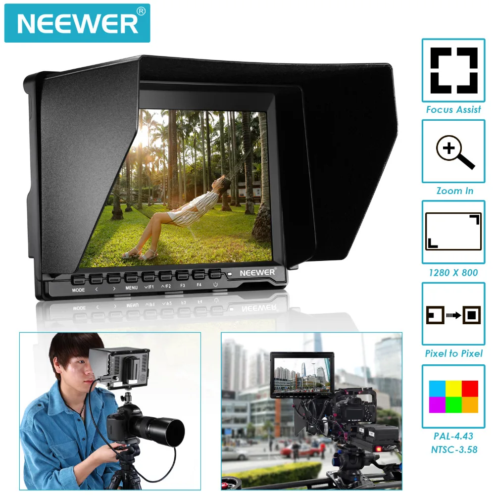 Neewer NW759 HD камера монитор Комплект F550 сменные батареи для камеры Sony Canon Nikon полевой