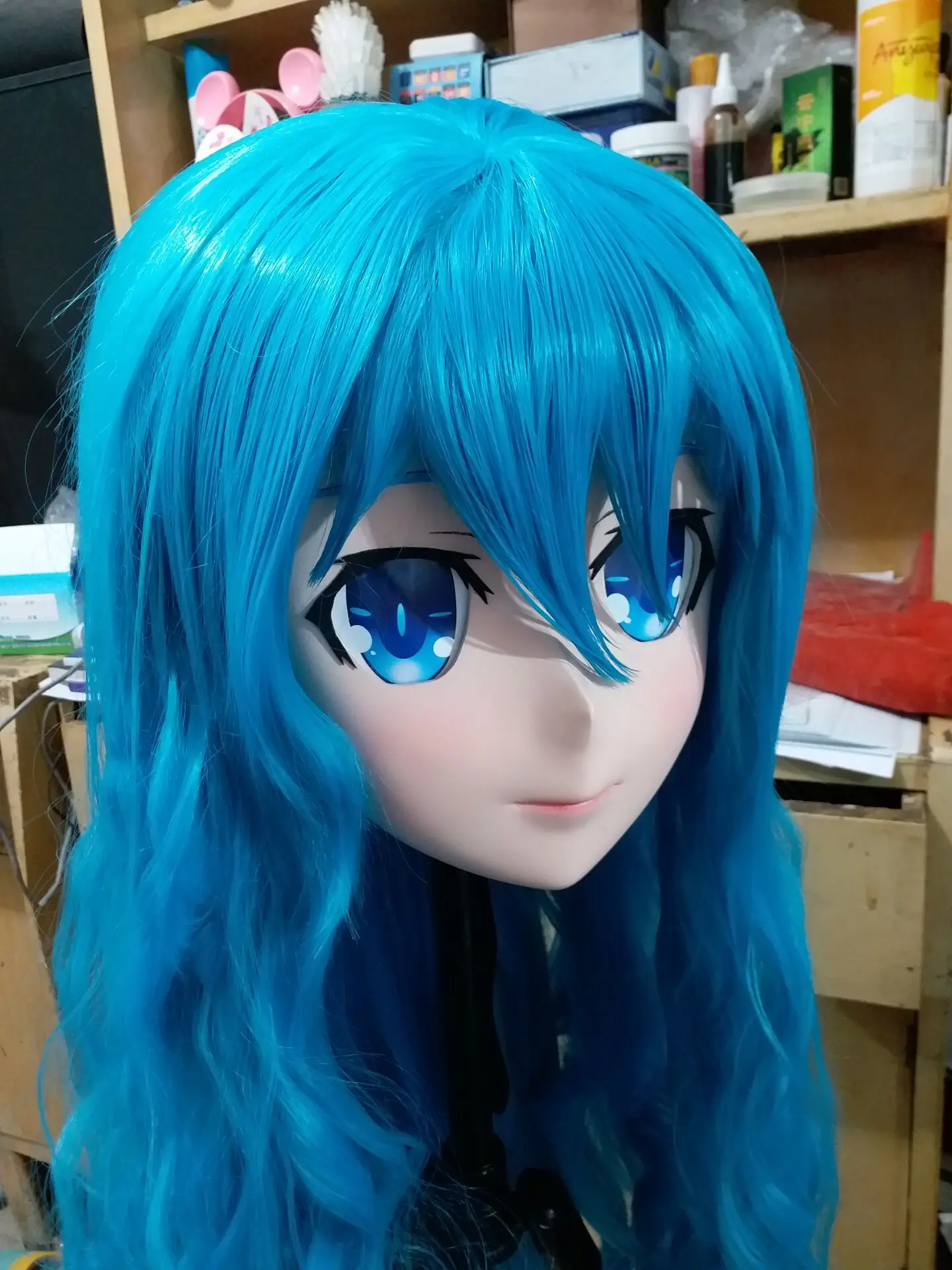 

(NEW-04) Handmade Female Full Head Silicone Mask Kigurumi Cosplay Masks Crossdresser BJD Doll KIG Cosplay Anime