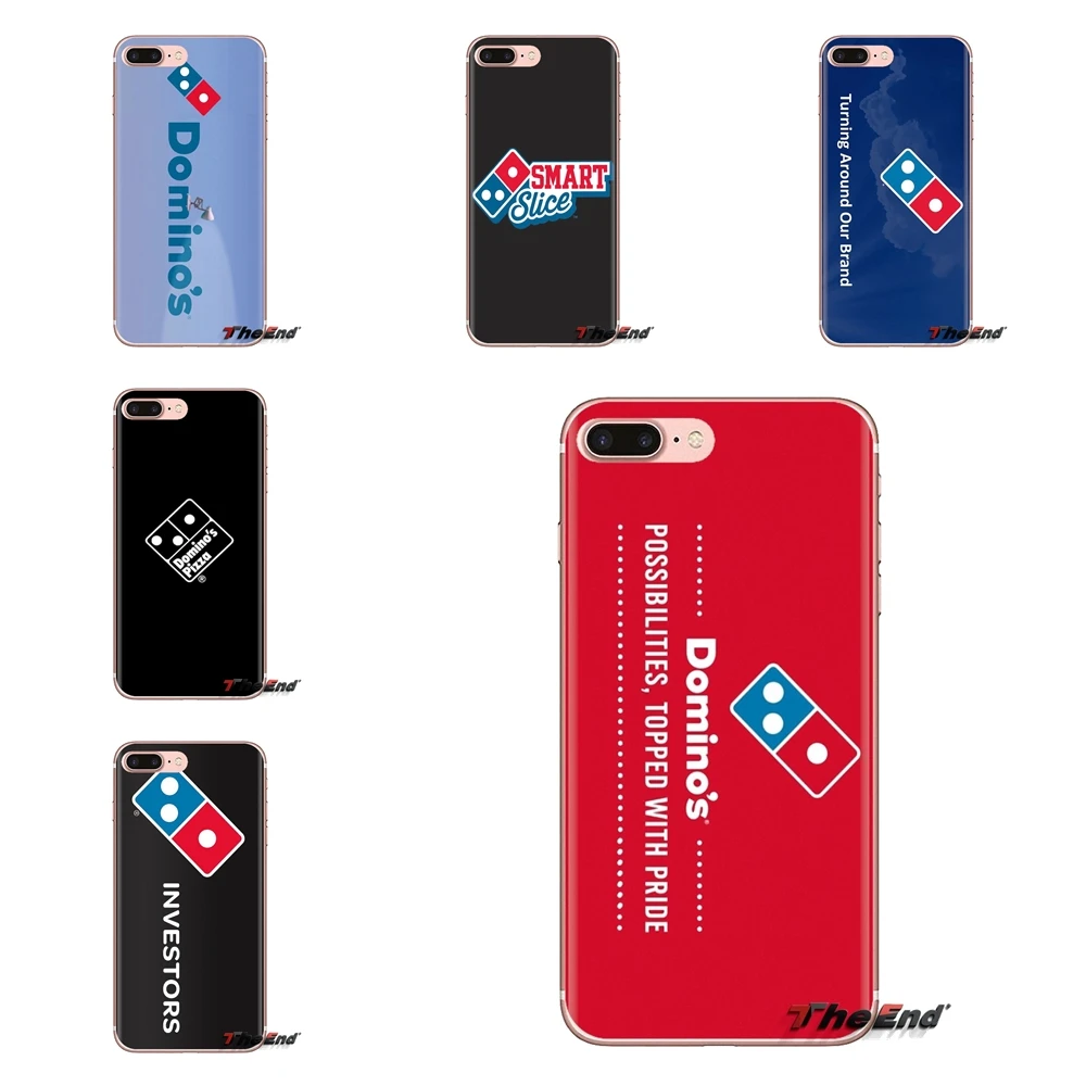 Прозрачный чехол из ТПУ с дизайном логотипа домино пиццы для Xiaomi Mi4 Mi5 Mi5S Mi6 Mi A1 A2