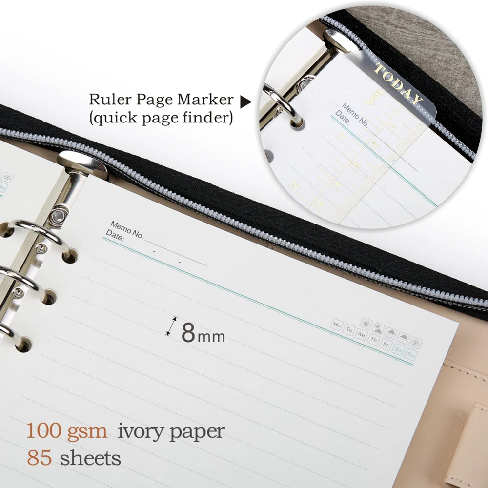 А5 сумка на молнии для ноутбука из искусственной кожи органайзер белого