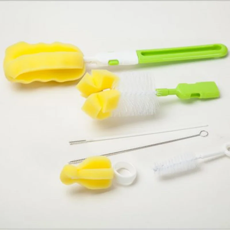 6 шт./компл. 2016 Новая Детская Бутылочка для бутылочек сосков набор очистки