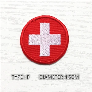 TYPE F AHYONNIEX 10 шт. вышитый мир Китай США Frace круглый флаг патчи пришить нарукавная нашивка для одежды значок для рюкзака стикер DIY Аппликация - Цвет: TYPE F