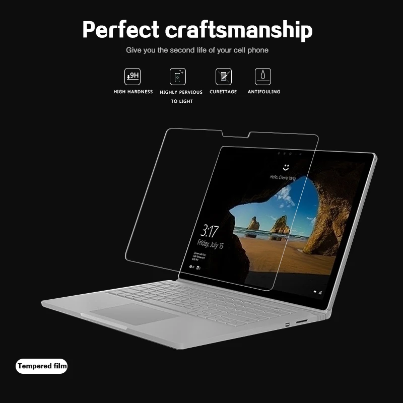 Противоударная пленка из закаленного стекла для Microsoft surface book 2 13 5 дюйма 15 6