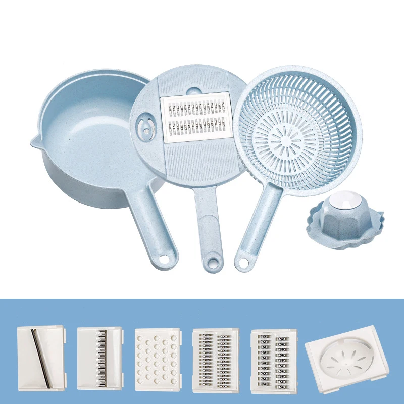 Многофункциональная круглая терка из пшеничной соломы для овощей пресс чеснока