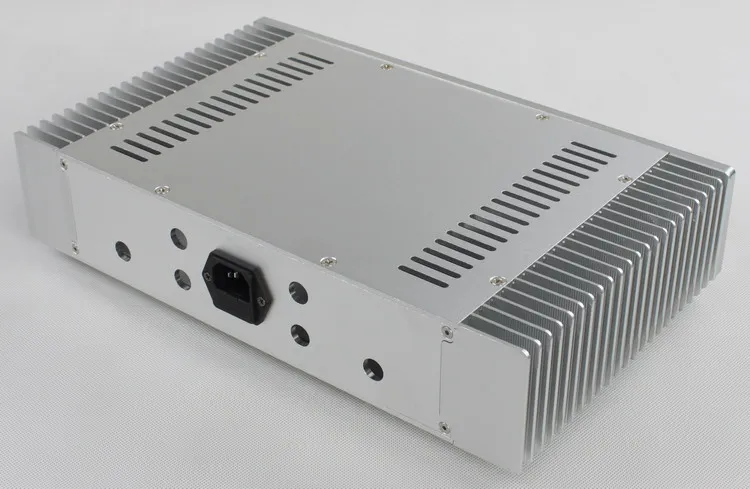 DIY AMP чехол 335*75*207 мм WA55 Серебряный Полный алюминиевый усилитель шасси/усилитель класса А чехол/AMP Корпус/Чехол/DIY коробка