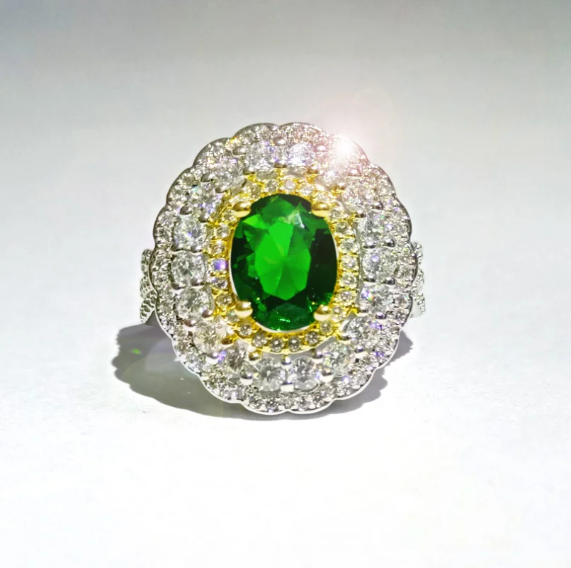 Женское Винтажное кольцо из серебра 2018 пробы с фианитом|Кольца| |