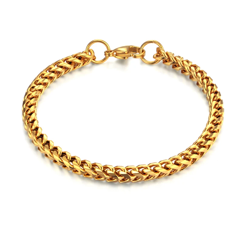 Мужские ювелирные изделия браслет из нержавеющей стали 316L звено цепи для