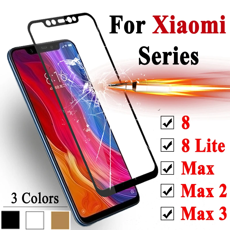 Защитное стекло для xiaomi 8lite защитная пленка экрана ksiomi 8 light lite8 max 2 3 xiaomei xiomi max2 max3 mxa