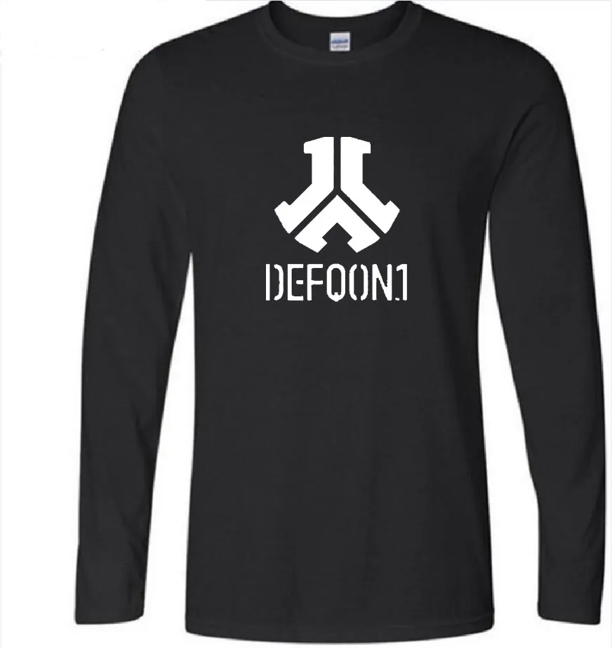 Defqon.1 Vintage T Shirt Long Sleeve Men's 2017 Hot Homme Guy Cotton Crewneck Shirts | Мужская одежда
