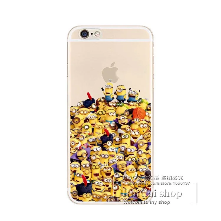 New Arrival Minions Cases For iPone 6 Super Cute Design Case Cover Apple iphone 6S 4.7 inch Free Shipping |