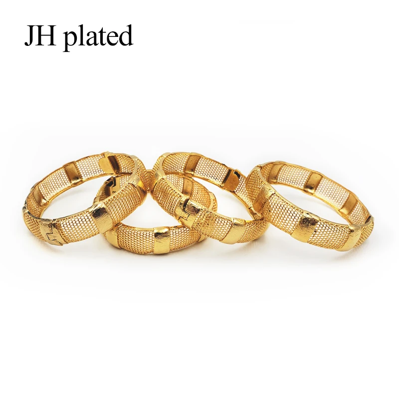 JHplated 4 штуки Женщины/Девочки свадебные браслеты эфиопские Ближний Восток