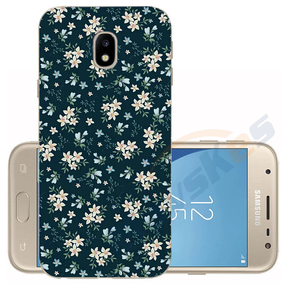 24 Чехол для телефона для samsung Galaxy J5 EU J530 J530F Мягкий Силиконовый ТПУ Защитное приспособление в виде цветка чехол для samsung J3 EU J330 бампер - Цвет: 24