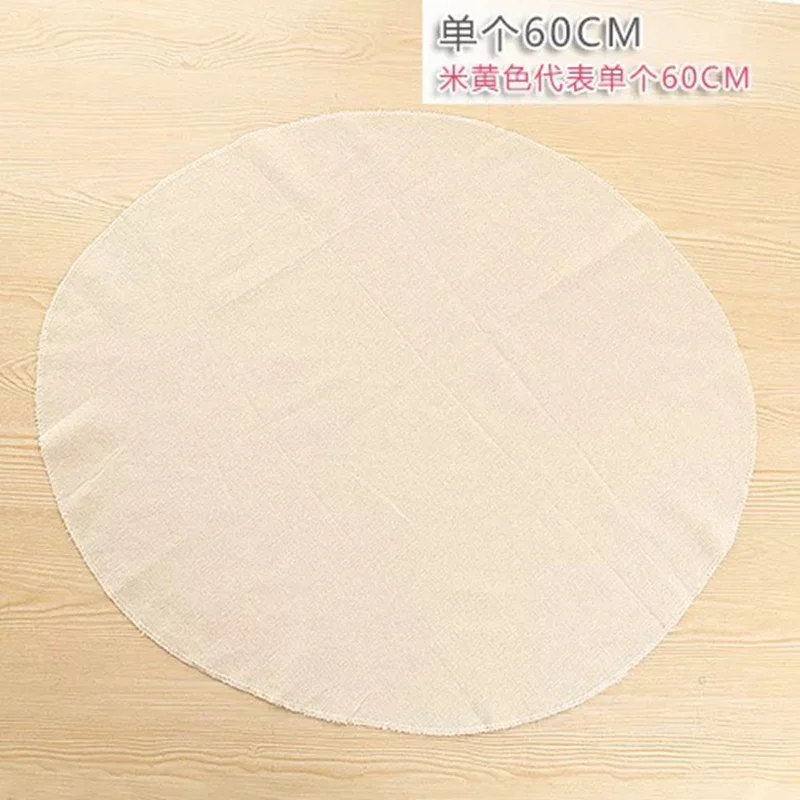 60cm 1pcs Хлопковые накладки для пароварки круглый хлопковый марлевый ящик паровой коврик набитые булочки паровые булочки отпариватель кухонная пароварка - Цвет: 60cm 1pcs