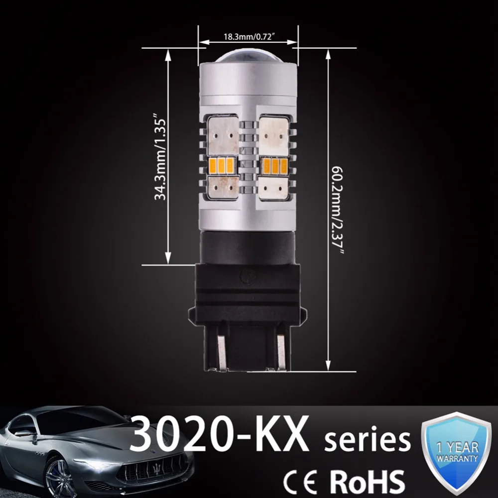 Katur 2x T25 светодиодный стоп светильник 3157 s 3020 чип супер яркий Стандартный двойной