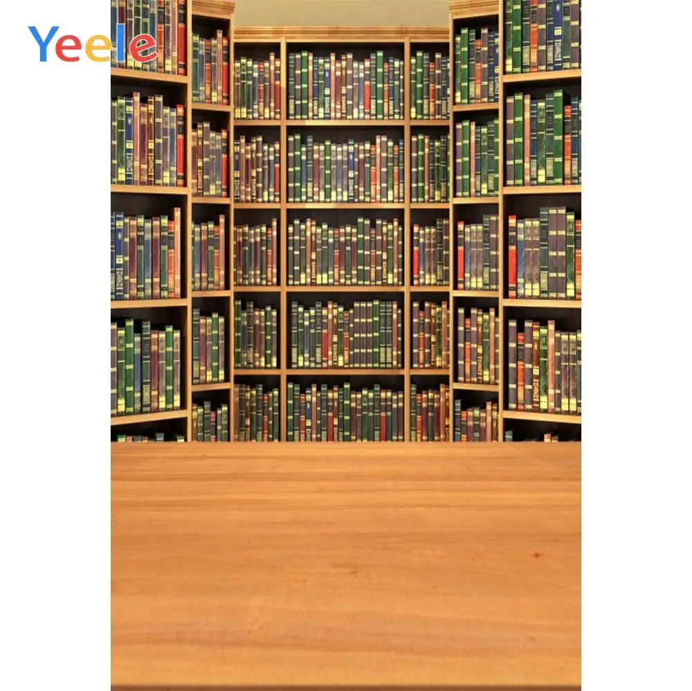 Yeele библиотеки книжные полки деревянный пол школьника фотографии фоны
