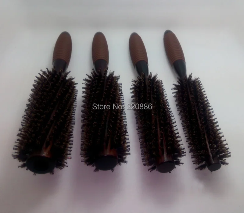 Профессиональная расческа для волос 1 шт. деревянная круглая термостойкая щетина