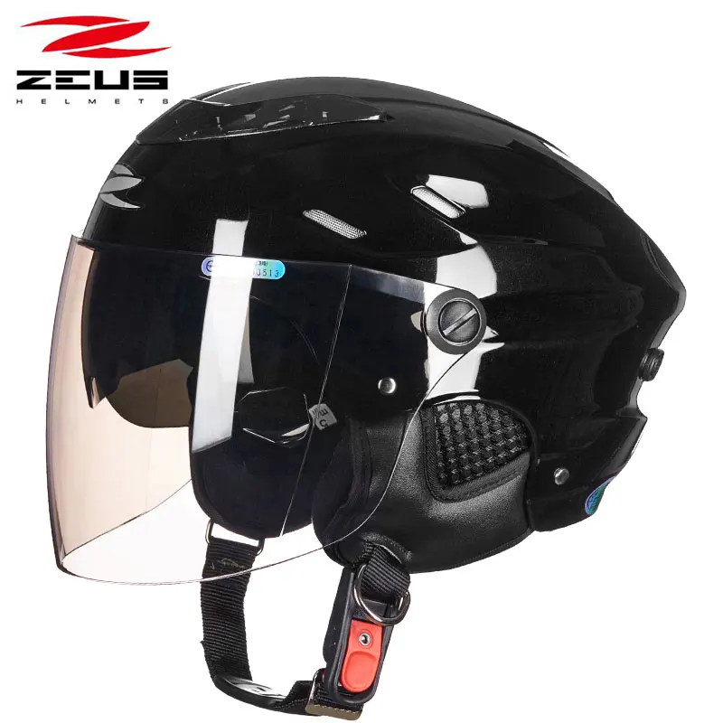 18 ZEUS 125B половина лица мотоциклетный шлем матовый черный Мотокросс Внедорожный гоночный автомобиль - Цвет: 18