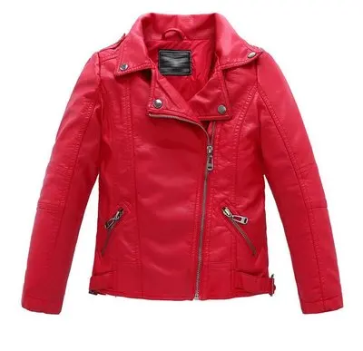 Новая кожаная куртка для мальчиков флисовая или без теплая детская на осень и