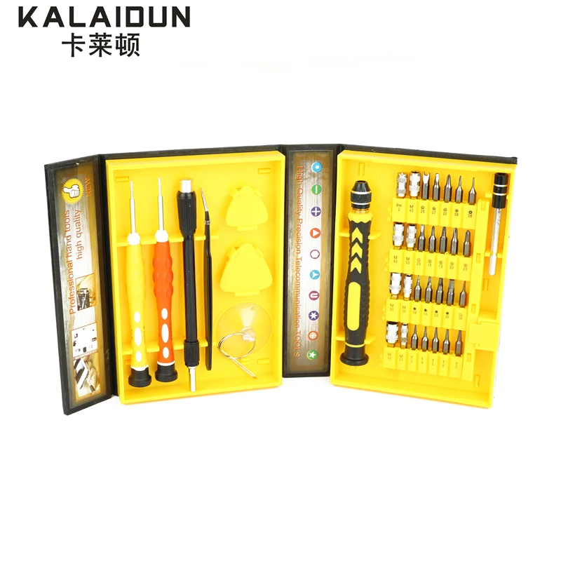 KALAIDUN 38 в 1 Прецизионный многофункциональный Набор отверток, ремонтный набор инструментов, фиксирующий для сотового телефона iPhone для ноутбука, ручные инструменты