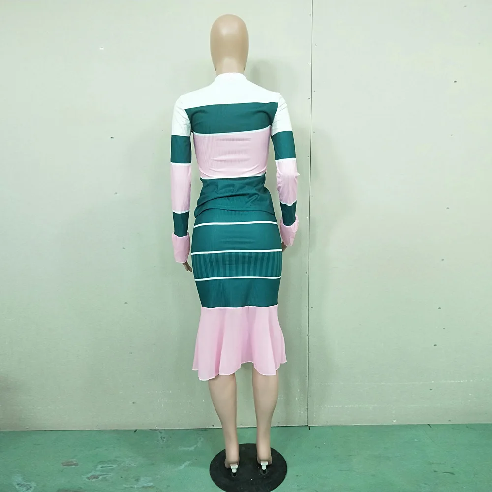 

O Neck Full Sleeve Knitted Women Top With Skirts Fashion Women Suits
